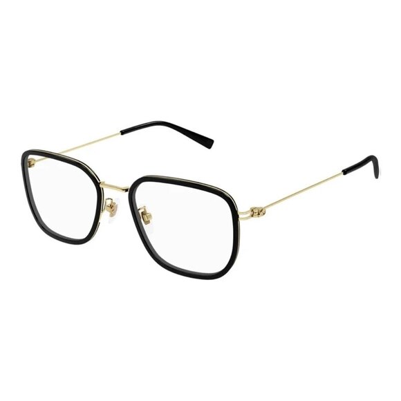 NEW GUCCI EYEGLASSES BLACK GOLD WOMEN EYEWEAR GUCCI - Picture 1 of 3
